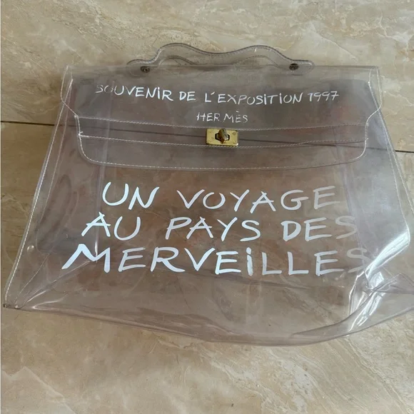 Hermes Transparent Clear Women's Bag Kelly - Picture 1 of 3